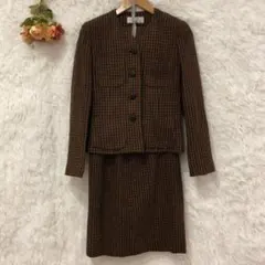 ★Mies X★ツイード セットアップ 【L】 ウール混 日本製 レトロ