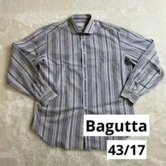 美品◇Bagutta◇バグッタ◇ストライプ 長袖シャツ ◇43/17◇のサムネイル