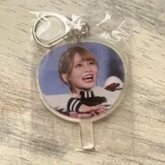 =LOVE イコラブ ラッフル4等 うちわ型アクリルキーホルダー 大場花菜