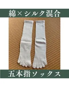 五本指ソックス 綿×シルク混合