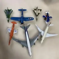 ジャンク品】飛行機 旅客機 戦闘機 ヘリコプター ミニカー まとめ売り