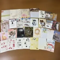 猫ちゃん　平成レトロ　レターセット⭐︎ポストカード⭐︎メッセージカード⭐︎まとめ売り