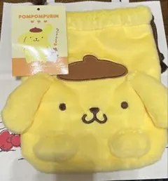 ポムポムプリン 巾着 大好きなお友だちといっしょ プリン サンリオショップ