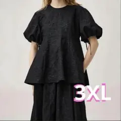 GU バルーンスリーブチュニック by rokh ブラック 3XL