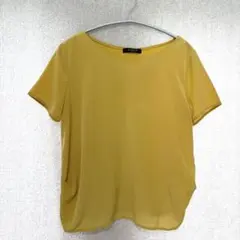 MICHIEL KLEIN 半袖シャツブラウス M イエロー ゆったり涼しいのサムネイル