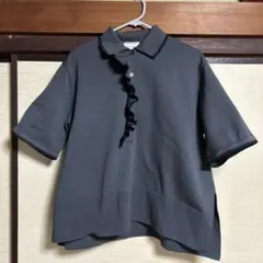 美品】UNITED ARROWS フリル 半袖 ポロシャツ ネイビー - メルカリ