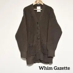 【美品】Whim Gazette リネンニット 片畦カーディガンのサムネイル