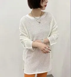 apres jour mignon メッシュカーディガン　セット