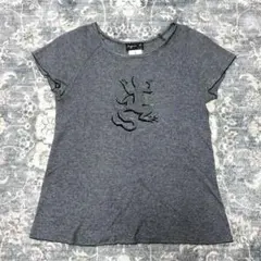 agnes b. lizard design border T-shirtのサムネイル