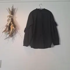 GU ブラック 長袖シャツ M