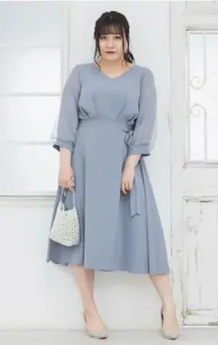 【本日限定送料込み】定価13530円 CLETTE ラップ風袖チュールワンピース