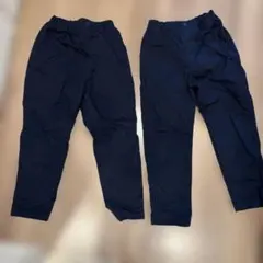 【２枚】UNIQLO ウォームイージーパンツ 裏起毛 暖パン 長ズボン 130