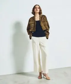 グレースクラス クロップドミリタリージャケット