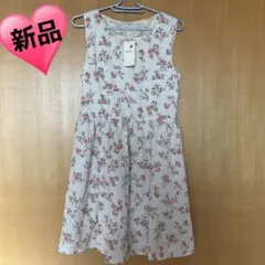 新品earth 花柄ノースリーブワンピース M