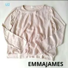 【EMMAJAMES】Lサイズ　淡いピンク　カットソートップス