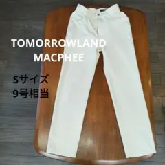 TOMORROWLAND　MACPHEE　カラーパンツ　レディース　ホワイト