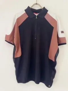 ゆ*ん様 PRADA プラダ スポーツ ジップシャツ 半袖 ブラック L 美品