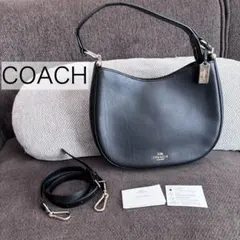 【COACH】コーチ 2wayブラックレザー ハンドバッグ