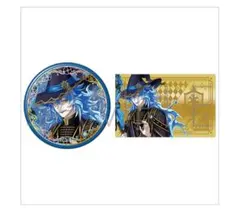 ツイステ オーロラ箔押し缶バッジ メタルカードセット ブルーム