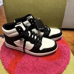 CHIP CLIP ハイカットスニーカー ホワイト/ブラック