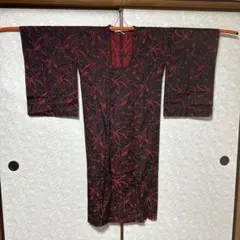 未使用！お花　総柄　道行コート　着物　2872