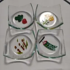 箸置き(赤かぶ、菜の花、ツクシ、鯉のぼり)4個セット