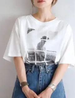 bonjour sagan 【汗染み防止】 フォトグリッド プリントTシャツのサムネイル
