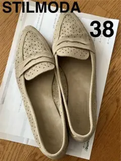 STILMODA ベージュ スエード ローファー 38 スティルモーダのサムネイル