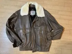 今だけ！90's フライトジャケットG-1A-2羊革 衿ムートン Lボアライナー