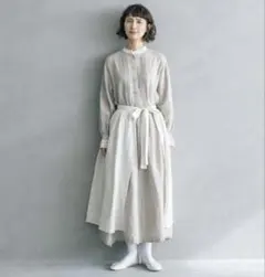 SM2×kazumi コラボ エプロン&リネンスカート ベージュ