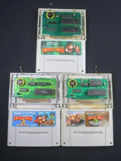 電池交換済 スーパーファミコン スーパードンキーコング 1 2 3 セーブok２