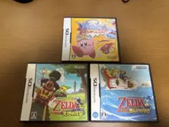 DSソフト3本セット ゼルダの伝説 夢幻の砂時計 大地の汽笛 星のカービィ
