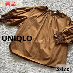 UNIQLO 7分袖ブラウス レディース 秋色