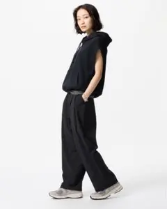 UNIQLO ウルトラストレッチアクティブワイドパンツ　丈短め　M