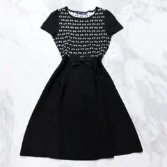 M'S GRACY 36 ニットワンピース リボン 黒 - メルカリ