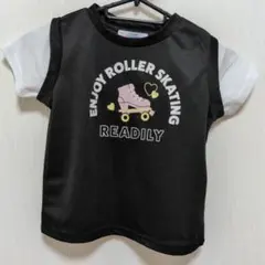 【新品・110㌢】Tシャツ　黒色のサムネイル