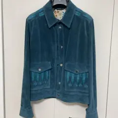 【未使用級】ETRO 羊革 レザーブルゾン ジャケット 編み込み 切替 総柄裏地 2026年最新】Etro メンズ レザージャケット・ライダースの人気アイテム
