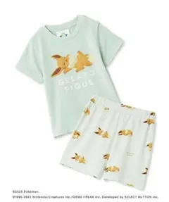 ジェラートピケ ポケモン 接触冷感プリントTシャツ＆ショートパンツセット