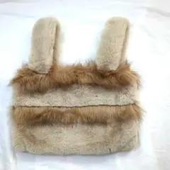 【美品】チャオパニックティピーフェイクファートートA4可肩掛けベージュ秋冬