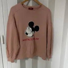 Disney ミッキーマウス トレーナー ピンク