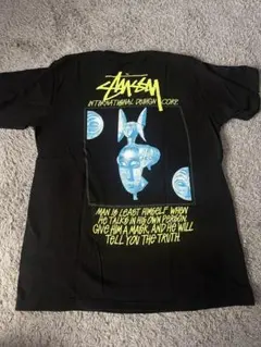 Stüssy ブラック グラフィックTシャツ M
