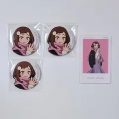 僕のヒーローアカデミア ベースヤード 麗日お茶子 缶バッジ アートステッカー