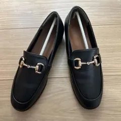 黒のローファー 23.0cm ゴールド金具