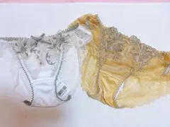 新品　リサマリ　花柄刺繍レースショーツ 2枚セットのサムネイル