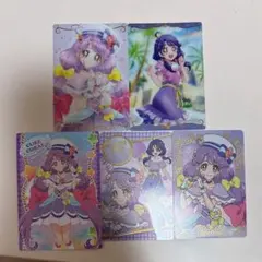 プリキュア キュアコーラル / 涼村さんご カード 5枚セット ウエハース グミ