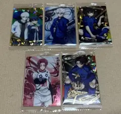 ブルーロック ウエハース　カード　5点　新品未使用未開封。