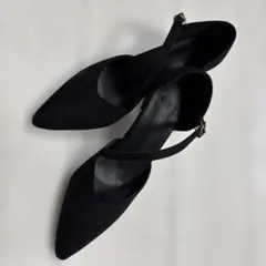 黒 ポインテッドトゥ ハイヒール黒のサムネイル