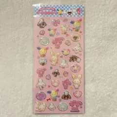 サンリオ　キラフチ樹脂盛りシール　ヘイセイウサギII