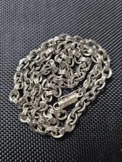 CH刻印925ペーパーチェーンネックレス50cm