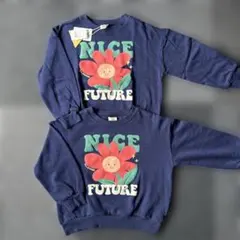 新品未使用　女の子　120㎝　長袖　トレーナー　マイリトルワンダー　双子　お揃い